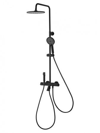 Душевая система с термостатом WONZON & WOGHAND The ONE, черный матовый WW-B3094-MB