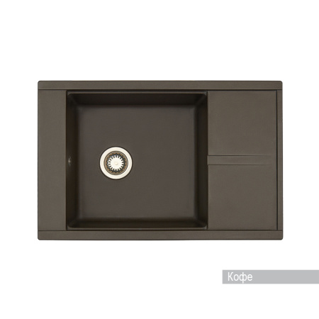Кухонная мойка Aquaton Делия 78 1A715132DE280 кофе