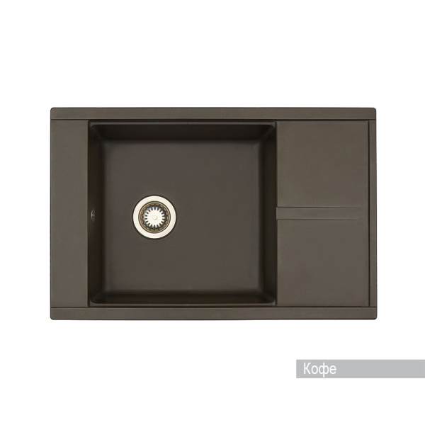 Кухонная мойка Aquaton Делия 78 1A715132DE280 кофе