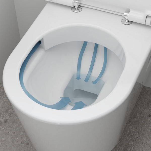 Унитаз подвесной безободковый Hansgrohe GladeLake S 60106450 без сиденья