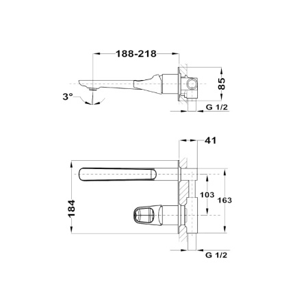Смеситель для раковины  Teka Sense 914610200 хром