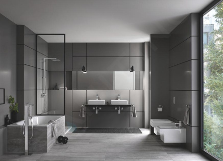 Смеситель для ванны GROHE Eurocube 23672 DC1 (23672DC1) суперсталь