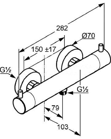 Термостат для душа Kludi Bozz 352030538