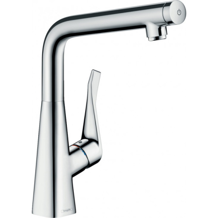 Смеситель для кухни Hansgrohe Metris Select M71 14785000, хром