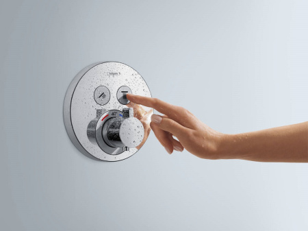 Термостат для ванны Hansgrohe ShowerSelect S 15743700, белый матовый