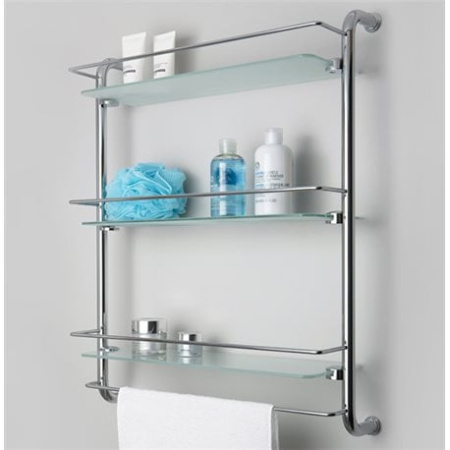 Полка стеклянная тройная WasserKRAFT K-2033