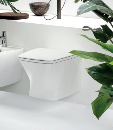 Унитаз подвесной безободковый Azzurra Hera HEVKSPE00000BI без сиденья