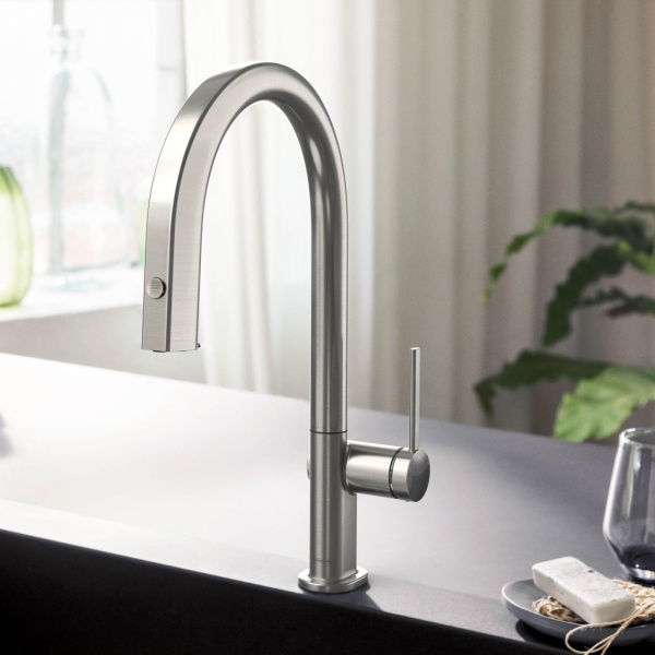 Смеситель для кухни с подключением к фильтру Hansgrohe Aqittura M91 FilterSystem 76803800 нержавеющая сталь