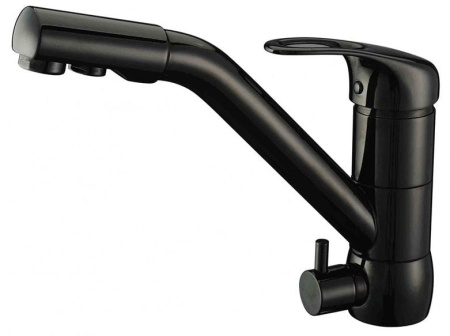Смеситель для кухни с подключением к фильтру Zorg ZR 400 KF-12 BLACK