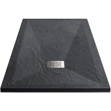 Душевой поддон из искусственного камня (130х90) Vincea VST-4SR9013A, черный