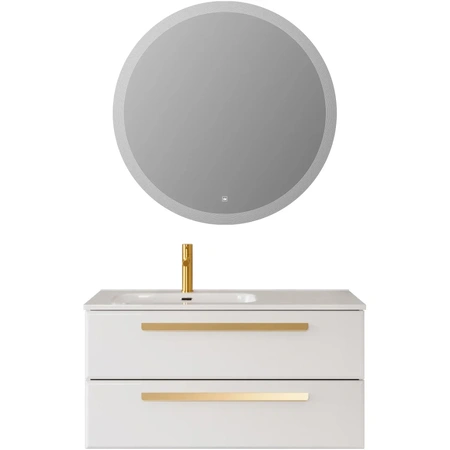 Тумба под раковину Cezares ECO-CER-N-1000-2C-SO-BL-L Bianco Lucido без ручек
