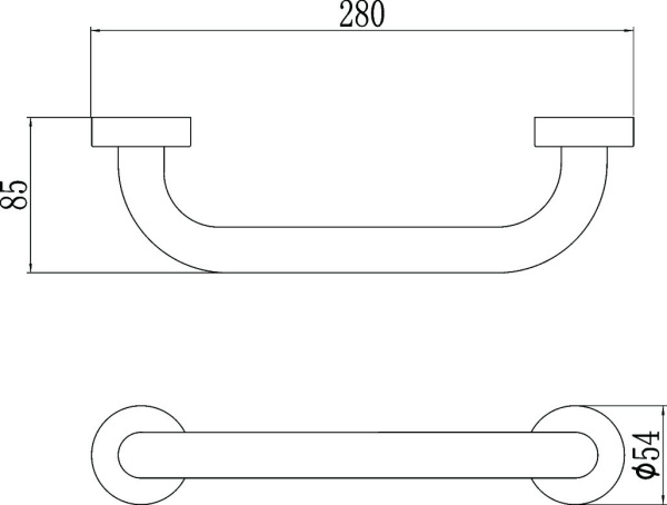 Поручень Savol S-010025 25 см