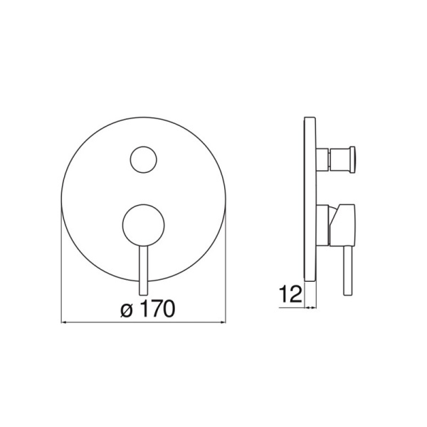 Смеситель для ванны Nobili Live LV00100/ECR