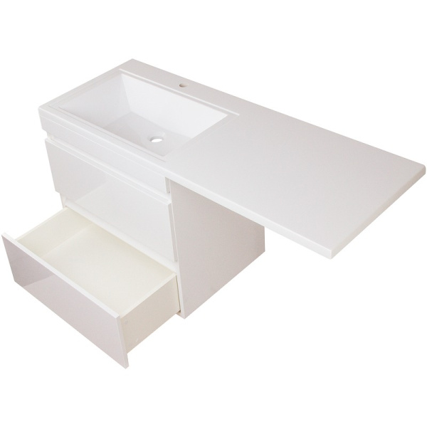 Тумба под стиральную машину подвесная Style Line Даллас СС-00002352 белый