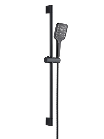 Душевой гарнитур Orange O-Shower OS814b лейка 1 режим, черный