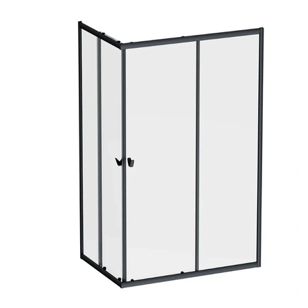 Душевой уголок (120х80) Am.Pm Sunny W87G-403-10080-BT черный матовый