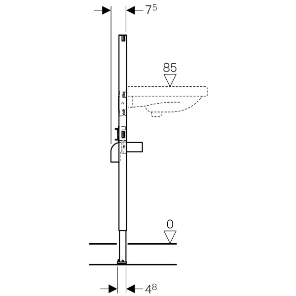 Инсталляция для раковины Geberit Duofix 111.430.00.1 Инсталляция для раковины Geberit Duofix 111.430.00.1