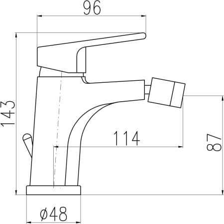 Смеситель для биде Rav Slezak Colorado CO145.5KZ