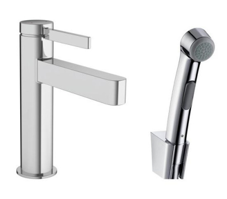Смеситель для раковины с гигиеническим душем Hansgrohe Finoris 76210000