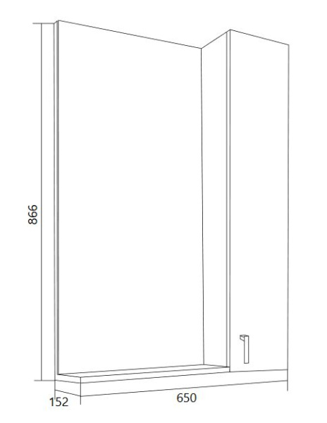 Зеркало-шкаф (65х87) 1Marka  Вита 65 У26206