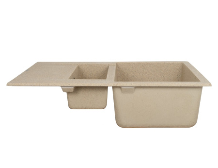 Мойка-Мраморная  (двойная) "KAISER"  KM2M-5080 Sand, бежевый