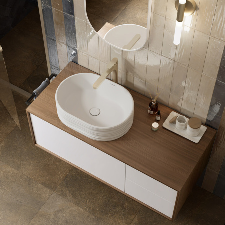 Раковина накладная (53х38) Kerama Marazzi Artbasin SA.wb.50\WHT.M