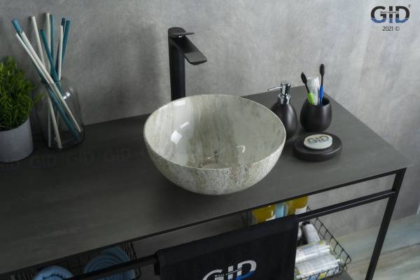 Раковина накладная (32х32) Gid Mnc487