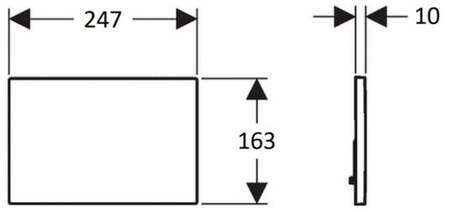 Клавиша смыва Creavit DESIGN OZEL GP4009.34