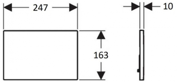 Клавиша смыва Creavit DESIGN OZEL GP4009.34