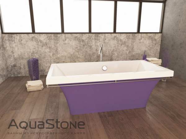 Ванна из искусственного камня на ножках Aqua Stone Мадрид 180