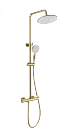 Душевая система с термостатом WONZON & WOGHAND INN 4, брашированное золото WW-B3047-A-BG