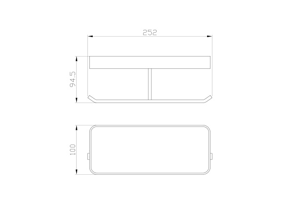 Двойной держатель для туалетной бумаги с полкой WONZON & WOGHAND LOTTE, хром WW-8356A