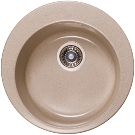 Мойка гранитная Ganzer Ø 48 см (бежевый) GZ48001М