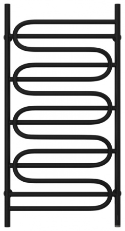 Полотенцесушитель Электрический Cунержа Иллюзия Правый (1200x600) Матовый ЧЁРНЫЙ 31-0545-1260