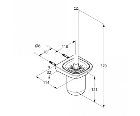 Туалетный ершик Kludi Ambienta 5397405