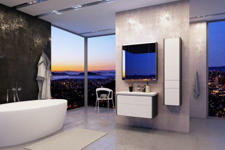 Пенал Roca Ronda R ZRU9302967 белый глянец/антрацит