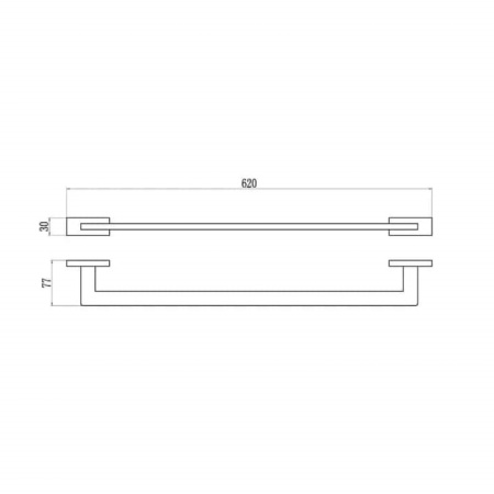 Полотенцедержатель Belz  B90201, хром