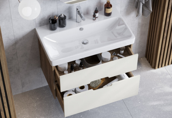 Тумба с раковиной Aquaton Оливия 90 1A2831K0OLVG0