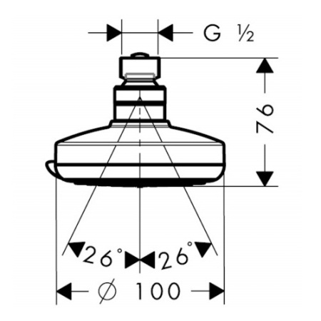 Верхний душ Hansgrohe Croma 28462000