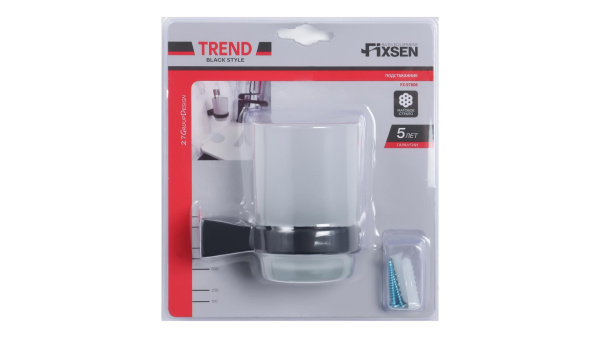 Держатель зубных щеток FIXSEN TREND одинарный FX-97806