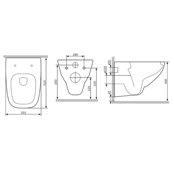 Унитаз подвесной AM.PM X-Joy C851701SC