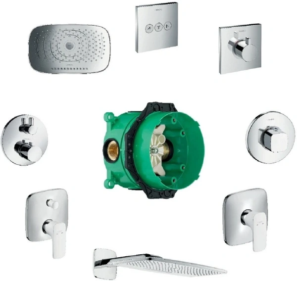 Скрытая часть Hansgrohe iBox universal 01800180 для накладной панели