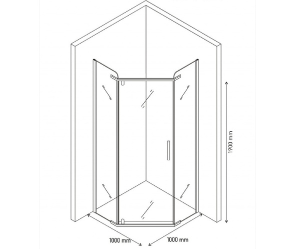 Душевой уголок Berges Wasserhaus Solo T (100х100) 061109