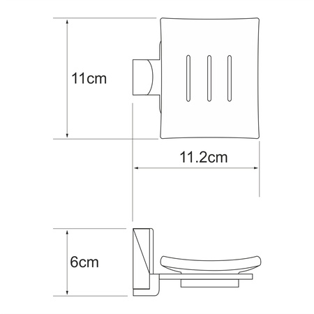 Мыльница WasserKRAFT Leine K-5029WHITE