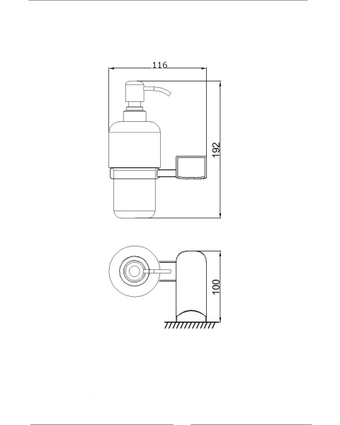 Дозатор  жидкого мыла RUSH Thira TR36810