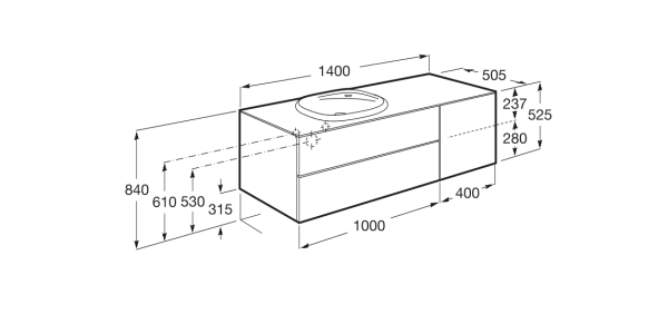 Тумба под раковину Roca Beyond 851414402