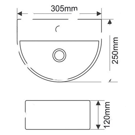 Раковина подвесная (31х25,5) Melana 7781-805