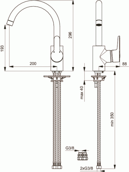 Смеситель для кухни Ideal Standard Connect B9932AA