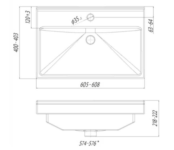Раковина Aquaton Fest 60 1AX167WBXX000