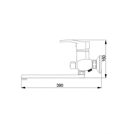 Смеситель для ванны Raiber Zoom R4002